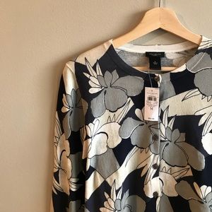 🎀NEW🎀ANN TAYLOR Floral Print Cardi